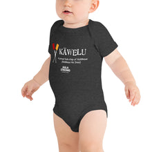 Load image into Gallery viewer, Baby Bodysuits KAWELU Kahili Logo White
