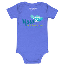Load image into Gallery viewer, Baby Bodysuits  Maui Marathon Front &amp; Back printing (Logo White)
