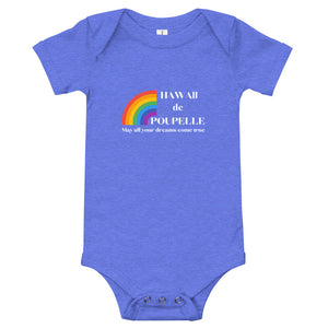 Baby Bodysuits Hawaii de Poupelle (Rainbow Logo white)
