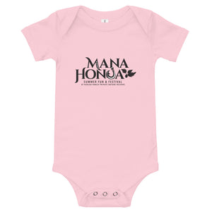 MANA HONUA Baby Bodysuits Logo Black