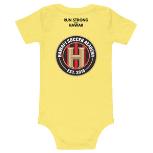 Baby Bodysuits Hawaii Soccer Academy Front & Back printing (Logo Black)