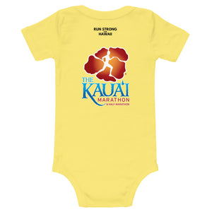 Baby Bodysuits Kauai Marathon Front & Back printing (Logo Black)