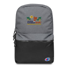 Load image into Gallery viewer, Embroidered Champion Backpack Aloha Saturday Run
