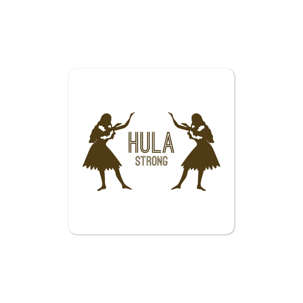 Bubble-free stickers HULA STRONG Girl 02