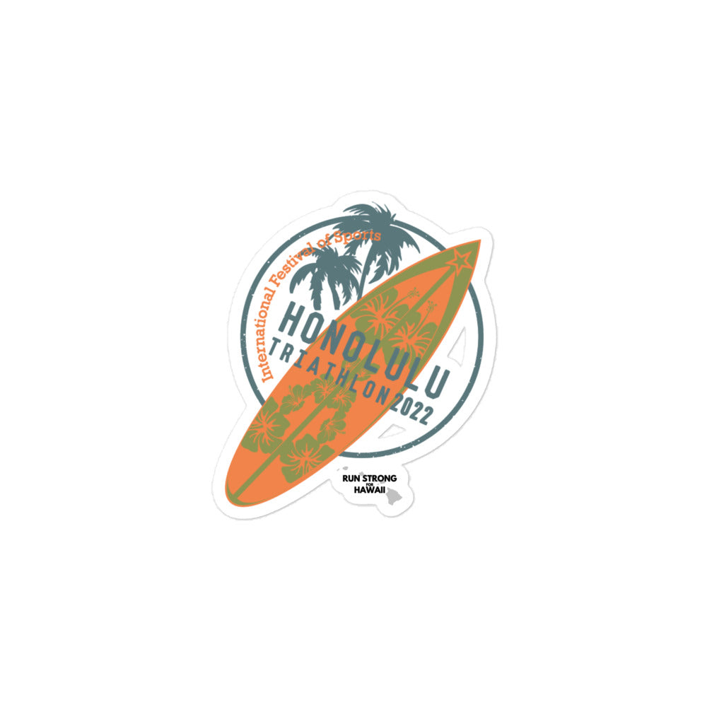 Bubble-free stickers Honolulu Triathlon