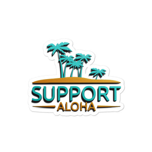 Bubble-free stickers #SUPPORT ALOHA Series Island