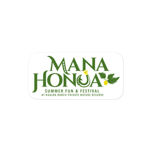 MANA HONUA Bubble-free stickers Logo Green