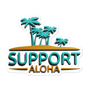 Bubble-free stickers #SUPPORT ALOHA Series Island