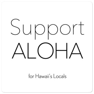 Bubble-free stickers #SUPPORT ALOHA Series Mono