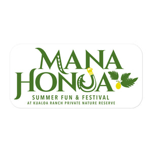MANA HONUA Bubble-free stickers Logo Green