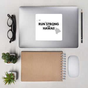 Bubble-free stickers RUN STRONG FOR HAWAII
