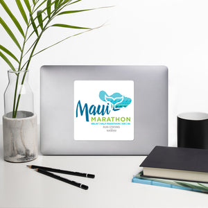 Bubble-free stickers Maui Marathon