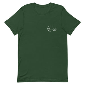 Short-Sleeve Unisex T-Shirt Moonlight Mele Logo White
