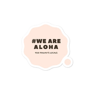 Bubble-free stickers #WE ARE ALOHA Series Cloud Pink