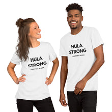 Load image into Gallery viewer, Short-Sleeve Unisex T-Shirt HULA STRONG Logo Black
