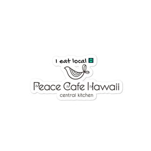 Bubble-free stickers Peace Cafe Hawaii
