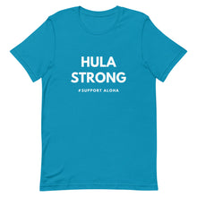 Load image into Gallery viewer, Short-Sleeve Unisex T-Shirt HULA STRONG Logo White
