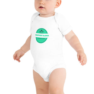 Baby bodysuits #SUPPORT ALOHA Series Palm Tree