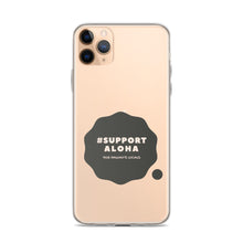 Load image into Gallery viewer, iPhone Case #SUPPORT ALOHA Series Cloud Black
