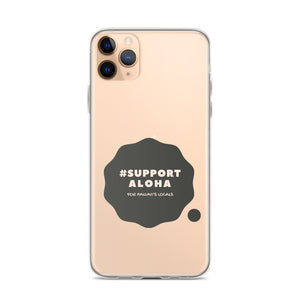 iPhone Case #SUPPORT ALOHA Series Cloud Black