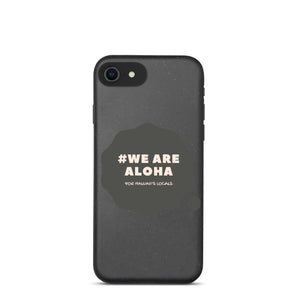 Biodegradable phone case #WE ARE ALOHA Series Cloud Black
