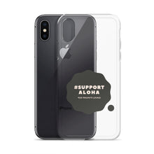 Load image into Gallery viewer, iPhone Case #SUPPORT ALOHA Series Cloud Black
