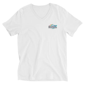 Unisex Short Sleeve V-Neck T-Shirt Hauoli Ocean Style