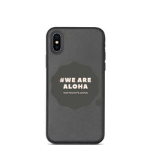 Load image into Gallery viewer, Biodegradable phone case #WE ARE ALOHA Series Cloud Black
