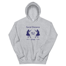 Load image into Gallery viewer, Unisex Hoodie HULA STRONG Girl #3 (Social distance) Logo navy
