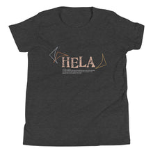 Load image into Gallery viewer, Youth Short Sleeve T-Shirt HELA Front &amp; Back printing Logo White
