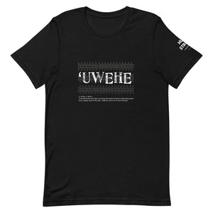 Short-Sleeve Unisex T-Shirt UWEHE Front & Shoulder printing Logo White