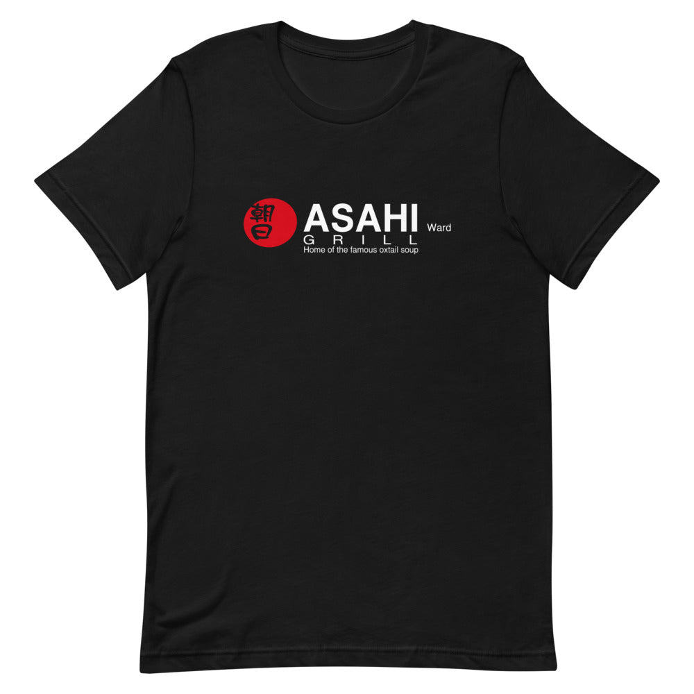Short-Sleeve Unisex T-Shirt ASAHI Grill Logo White