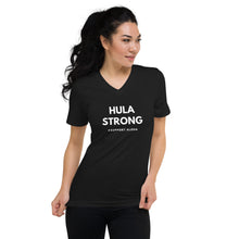 Load image into Gallery viewer, Unisex Short Sleeve V-Neck T-Shirt HULA STRONG
