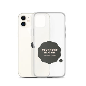 iPhone Case #SUPPORT ALOHA Series Cloud Black