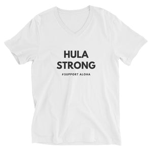 Unisex Short Sleeve V-Neck T-Shirt HULA STRONG