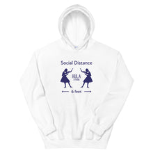 Load image into Gallery viewer, Unisex Hoodie HULA STRONG Girl #3 (Social distance) Logo navy
