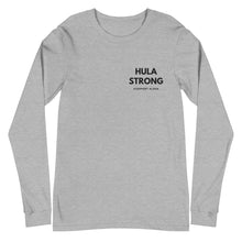 Load image into Gallery viewer, Unisex Long Sleeve Tee HULA STRONG Logo Black
