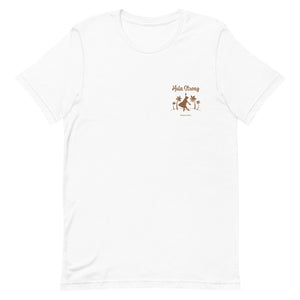 Short-Sleeve Unisex T-Shirt HULA STRONG Girl Logo Brown
