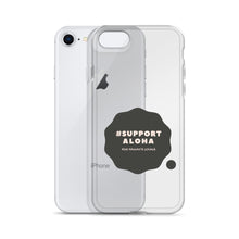 Load image into Gallery viewer, iPhone Case #SUPPORT ALOHA Series Cloud Black
