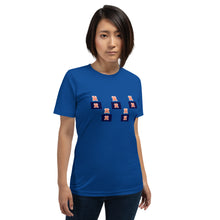 Load image into Gallery viewer, Short-Sleeve Unisex T-Shirt UWEHE Front &amp; Back printing Logo White

