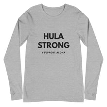 Load image into Gallery viewer, Unisex Long Sleeve Tee HULA STRONG Logo Black
