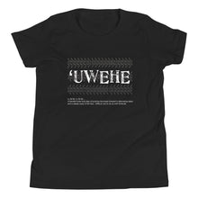 Load image into Gallery viewer, Youth Short Sleeve T-Shirt UWEHE Logo White
