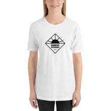 Load image into Gallery viewer, Short-Sleeve Unisex T-Shirt SUNRISE Restaurant Logo Black
