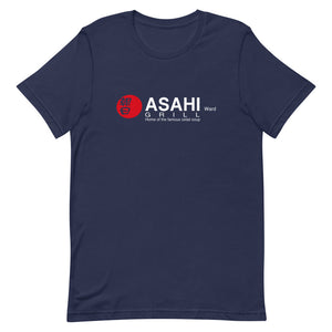 Short-Sleeve Unisex T-Shirt ASAHI Grill Logo White