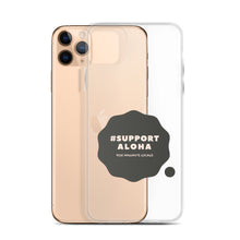 Load image into Gallery viewer, iPhone Case #SUPPORT ALOHA Series Cloud Black
