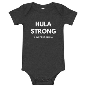 Baby Bodysuits HULA STRONG Logo White