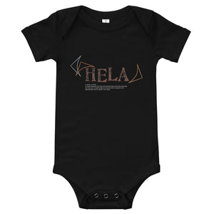 Baby Bodysuits HELA Front & Back printing Logo White