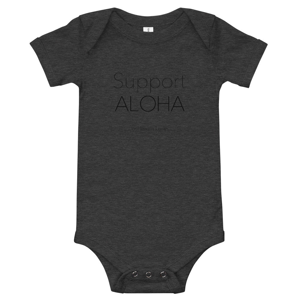 Baby Bodysuits #SUPPORT ALOHA Series Mono