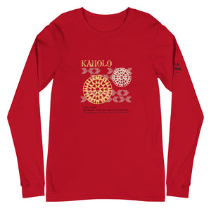 Unisex Long Sleeve Tee KAHOLO Front & Shoulder printing