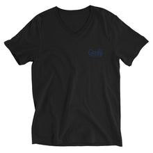 Load image into Gallery viewer, Unisex Short Sleeve V-Neck T-Shirt Goofy Cafe + Dine
